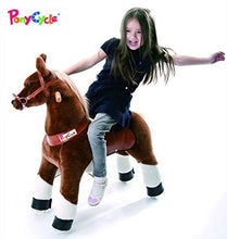 Load image into Gallery viewer, Smart Gear Pony Cycle Chocolate, Light Brown, or Brown Horse Riding Toy: 2 Sizes: World&#39;s First Simulated Riding Toy for Kids Age 3-5 Years Ponycycle Ride-on Small
