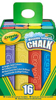 Crayola Washable Sidewalk Chalk, Outdoor Toy, Gift for Kids, 16 Count