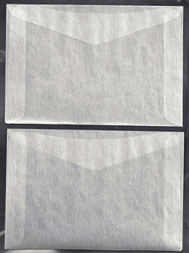 100#8 Glassine Envelopes measuring 6 5/8