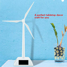 Load image into Gallery viewer, Solar Wind Mill Toy, Solar Powered Wind Mill, Windmill Generator Desktop Gadget Desktop Windmill Model for Office Garden Kitchen Toy Store School Bar
