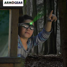 Load image into Gallery viewer, ArmoGear Night Vision Goggles for Kids | Spy Gear Gadgets | Kids Camping Gear Spy Glasses with Built-in LED Headlight | Adjustable Kids Spy Toy Heat Vision Goggles
