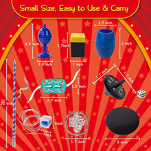 Load image into Gallery viewer, Heyzeibo Magic Kit for Kids - Magic Tricks Games Toy for Girls &amp; Boys, Magician Pretend Play Dress Up Set with Magic Wand &amp; More Magic Tricks, Instruction Manual, for Beginners Toddlers
