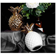 Load image into Gallery viewer, YBYB Money Box Ceramics Piggy Bank Money Box Coin Bank Gold White Pineapple Ananas Fruits Shaped Piggy Bank Storage Case Gift for Kids Piggy Bank (Color : Gold)

