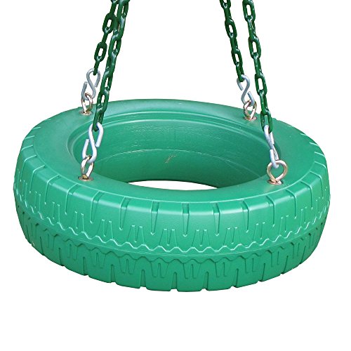 Creative Playthings Single Axis Tire Swing with Chain