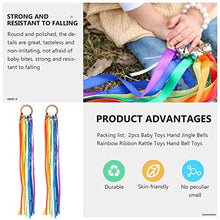 Load image into Gallery viewer, Toyvian 2pcs Creative Waldorf Hand Kite Set Rainbow Ribbon Sensory Toys Rings Learning Montessori Waldorf Toys for Toddlers Learning ( Rainbow )
