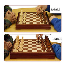 Load image into Gallery viewer, MYBA Chess Set Chess Board Wooden Chess Set - Portable Travel Chess Board Game Sets with Game Pieces Storage Slots - Great Travel Toy Gift (Color : 45CM)
