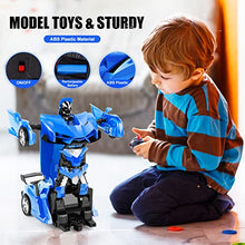 Load image into Gallery viewer, Subao Remote Control Car Kids Transform Robot RC Cars 2.4GHz RC Robot Car with One-Button Deformation 360 Rotating and Drifting Remote Car Toys for Boys Girls Age 4-7 8-12 Birthday Xmas Gift (Blue)
