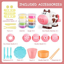 Load image into Gallery viewer, Playdough Tool Set for Toddlers, 28Pcs Kitchen Creations Noodle Playset and Ice Cream Maker Machine Playdough Kit for Toddlers,3 4 6 8 Years Old Boys and Girls Dough Birthday Holiday Gift for Kids
