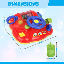 Load image into Gallery viewer, Playkidz My First Steering Wheel, Driving Dashboard Pretend Play Set with Lights, Sound and Phone, 10&quot;x8&quot;, Recommended for Ages 18months+
