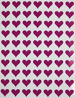 Royal Green Colored Decorative & Cute Heart Stickers - Scrapbooking Stickers, Packaging Stickers, Arts & Crafts Decorative Sticker Labels for Scrapbooks & More - 0.5 inch, 350-Pack (Purple)