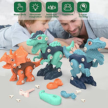 Load image into Gallery viewer, WDGISAO Kids Dinosaur Toys, Take Apart Dinosaur Toys for Kids, Gifts for 3 4 5 6 7 8 Year Old Toddler Boys, STEM Building Toys with Electric Drill for Boys Age 3-8
