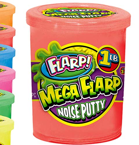 Mega Flarp Noise Putty Scented 1 Pound (1 Unit) by JA-RU. Squishy Sensory Toys for Easter, Autism Stress Toy Party Favors in Bulk Party Supplies Fidget for Kids and Adults Boys & Girls. 335-1slp