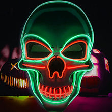 Load image into Gallery viewer, Halloween Scary Mask Light Up Mask for Party Favor Supplies with 3 Modes
