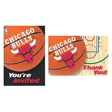 Load image into Gallery viewer, &quot;Chicago Bulls NBA Collection&quot; Party Invitation and Thank You Cards
