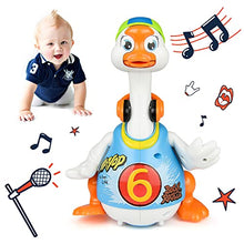 Load image into Gallery viewer, Woby Baby Musical Toy Dancing Singing Talking Walking Hip Hop Swing Goose Cool Educational Toy Gift for 1 2 3 Year Toddlers Kids Boys Girls
