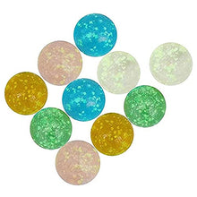 Load image into Gallery viewer, PULADE 10pcs 16mm Luminous Glass Marbles,Mini Glass Balls Glow in The Drak Round Bouncing Balls for Marble Games Vase Filler Fish Tank
