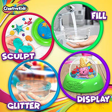 Load image into Gallery viewer, Creative Kids Make Your Own Water Globe Craft Kit for Kids  DIY Crafts Boys Girls Snow Globe Making Kit for Children - Under Sea Inspired Collectible Dog Dinosaur Unicorn Ice Cream Figurines Ages 4+
