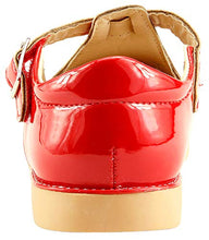 Load image into Gallery viewer, The Doll Maker Upper Cut Out T Strap Flat - ST173043A-13 Red
