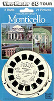 View Master Thomas Jefferson's Monticello 3 Reel Set - 21 3D Images