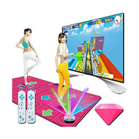 WERTYU Dancing Mat Double Home Interactive Entertainment Game Yoga Dancing Fitness Massage Mat Dancing Dancing mat (Color : Rose red)