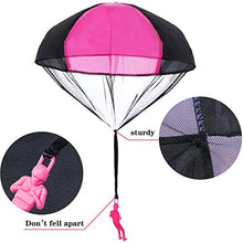Load image into Gallery viewer, Parachute Toy, No Tangle Throw Throwing Parachute Men, Outdoor Children&#39;s Paratrooper Toy, Hand Throw Parachute Army Man (Pink,Red,Blue,Green,Camouflage)
