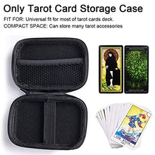 Load image into Gallery viewer, Case for The Rider Tarot Deck Cards, niversal Tarot Organizer Storage Box, Portable Carrying Card Deck Holder Hold Up to 80 Cards-Bag Only (Black)
