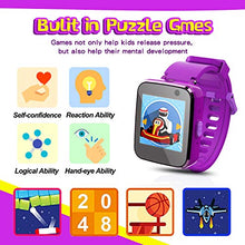Load image into Gallery viewer, Yehtta Kids Smart Watch Toys for 4-10 Year Old Girl Toddler Watch Purple Multi Functional Watch for Kids with Selfie-cam Birthday Gifts for 4-10 Year Old Girl Touch Screen Rechargeable Watch

