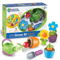 Learning Resources New Sprouts Grow It! Toddler Gardening Set, Outdoor Toys, Pretend Play, Easter Toys, 9 Pieces, Easter Gifts for Kids, Ages 2+