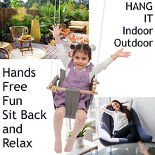 Load image into Gallery viewer, Mass Lumber Baby Swing Outdoor - Indoor Baby Swing with Ceiling Kit and Bag - Infant Swing Outdoor Baby Swing - Hangable to Tree, Porch, Doorway, Outside Baby Swings for Infants Outdoor Toddler Swing
