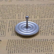 Load image into Gallery viewer, Water Drop Hand Twist Gyro Metal Desktop Magic Flying Gyro Toy Spinning Top (Sand Blasted-Single gyro)

