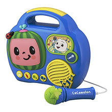 Load image into Gallery viewer, KIDdesigns Cocomelon My First Sing-Along Toddler Boombox with Built in Microphone
