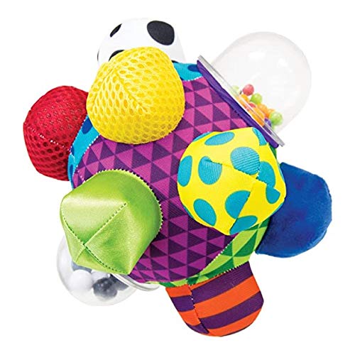 Xingxing Rattle Bells Multi-Color Bumpy Cloth Ball Baby Hand Grip Ball Sense Tactile Sense Three-Dimensional Baby Cognitive Toy