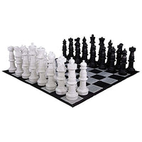 MegaChess Giant Oversized Premium Chess Set with 37 Inch Tall King with Quick Fold Nylon Mat
