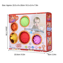 Load image into Gallery viewer, GLOGLOW Children Educational Ball Toy, 6pcs Baby Gripping Ball Soft Sensory Hand Ball Set Colorful Silicone Children Early Learning Toys
