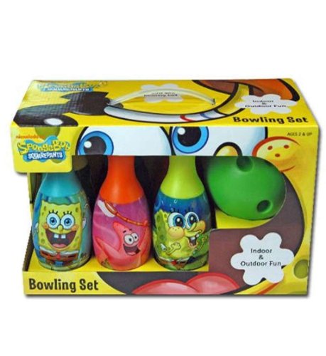 Brand New Sponge Bob Square Pants Toy Bowling Gifts Set