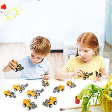 Load image into Gallery viewer, Pull Back Construction Vehicles Toy Set, Christmas Stocking Stuffers - Assortment - Cars and Trucks  Toys for kids Birthday Party Favors  Car, Vehicle, Truck for Boys Toddlers
