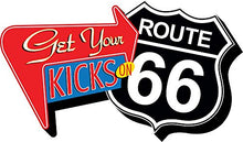 Load image into Gallery viewer, Aquarius Route 66 Get Your Kicks Funky Chunky Magnet
