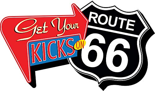 Aquarius Route 66 Get Your Kicks Funky Chunky Magnet