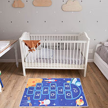 Load image into Gallery viewer, ARTIBETTER Children Carpet Kids Room Playing Floor Mat Cute Educational Game Carpet for Baby Room Kindergarten Decor, Game, Learn- Astronaut
