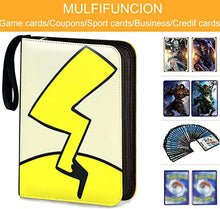 Load image into Gallery viewer, SMEXO 4-Pocket 400 Trading Card Binder, Baseball Card Sleeves Holder for Boys and Girls, Cards Collection Book Protectors, Carrying Collector Album Folder Case for Football Basketball Yugioh TCG MTG
