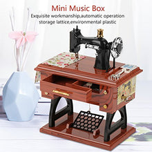 Load image into Gallery viewer, eboxer-1 Mechanical Music Box, Mini Sewing Machine Mechanical Toy Gift Table Decoration Hand Operated Present for Adults Girls Boys Kid Toys
