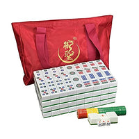 LYLY Classic Chinese Mahjong Game Set with 146 Tiles, 3 Dice and a Wind Indicator- Mah Jongg Set for Chinese Style Game Play
