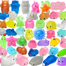 Load image into Gallery viewer, OCATO 45Pcs Mochi Squishys Toys Mini Squishies 2nd Generation Glitter Animal Squishies Party Favors for Kids Adults Stress Relief Toy Treasure Box Prize Classroom Valentine Prizes Easter Egg Fillers

