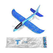 Load image into Gallery viewer, 19&quot; Airplane, Manual Throwing, Fun, challenging, Outdoor Sports Toy, Model Foam Airplane for Boys &amp; Girls (Blue) 1PK
