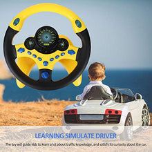 Load image into Gallery viewer, Coherny Simulated Driving Controller Portable Simulated Driving Steering Wheel Copilot Toy Children&#39;s Educational Sounding Toy Small Steering Wheel Toy Gift Funny Interactive Driving Wheel with Music
