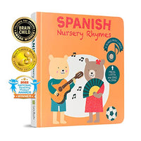 Cali's Books Spanish Nursery Rhymes Pin Pon | Spanish Books for Toddlers 1-3 | Spanish Learning for Kids | Spanish Baby Book | Libro en Espaol para Nios