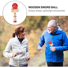 Load image into Gallery viewer, Kisangel Mini Wood Catch Ball Cup and Ball Game Hand Eye Coordination Ball Catching Cup Japanese Kendama Toy Xmas Gift
