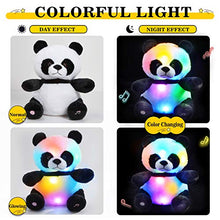 Load image into Gallery viewer, BSTAOFY Musical Light up Panda Bear Stuffed Animal LED Soft Plush Toys Glow in Dark Singing Bedtime Companion Birthday Gift for Kids on Christmas Birthday, 12&#39;&#39;
