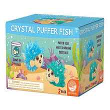 Load image into Gallery viewer, MindWare Crystal Growing Kits: Puffer Fish Set of 2  Cute DIY Crystal Growing Kits for Kids &amp; Teens  Funky Mini Science Experiment in an 8pc kit  Crystals Grow in 24 Hours
