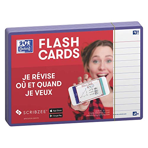 Oxford Flash 2.0 A6 Flash Cards (Pack of 80) a6 Violet